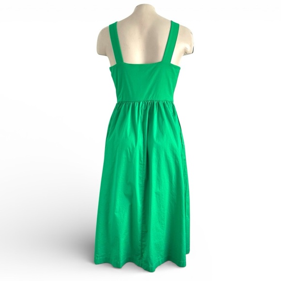 CYNTHIA ROWLEY KELLY GREEN FIT & FLARE SUMMER DRESS SZ S